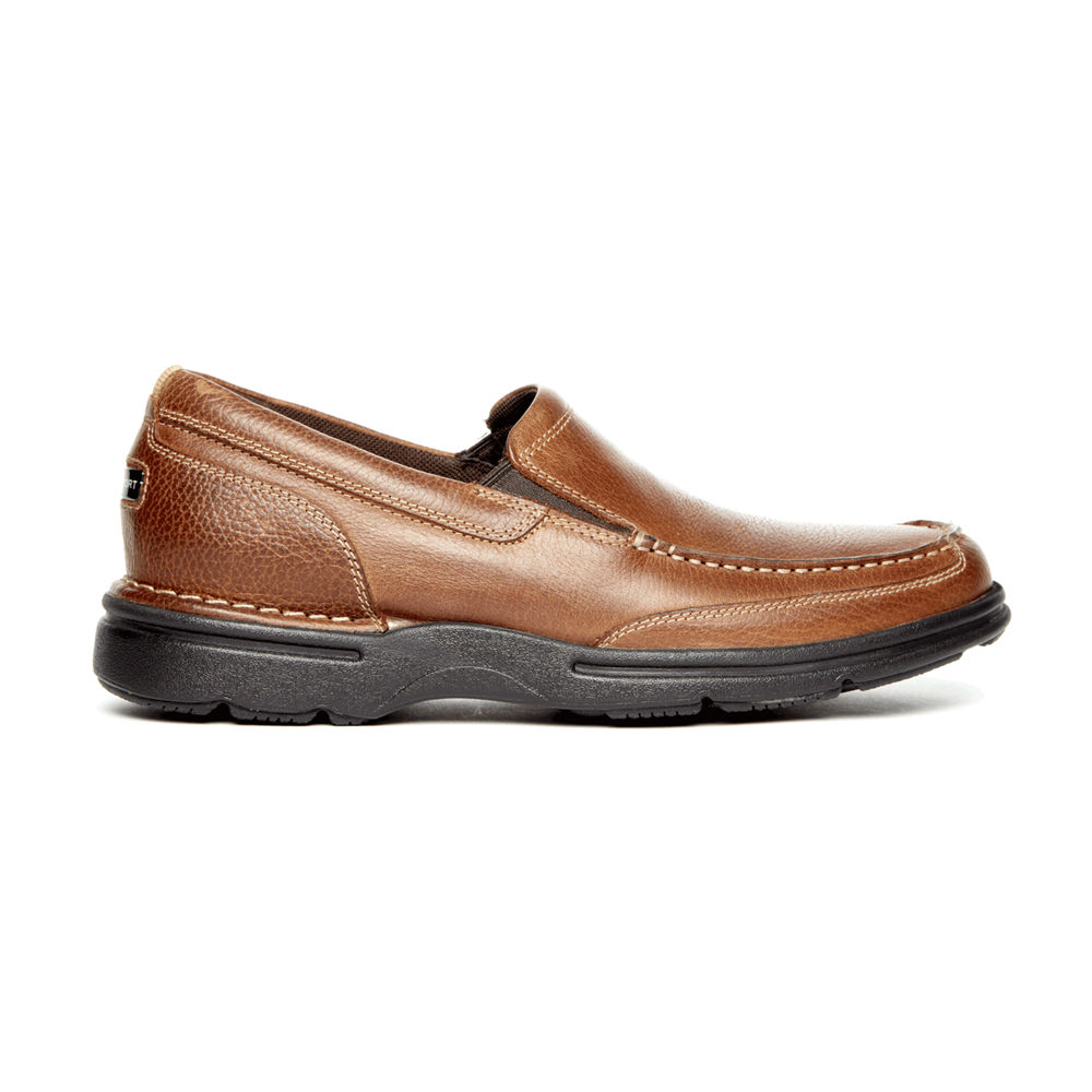 Sapato Vela Rockport Homem Marrom - Prowalker Eureka Plus - 40798QJRI